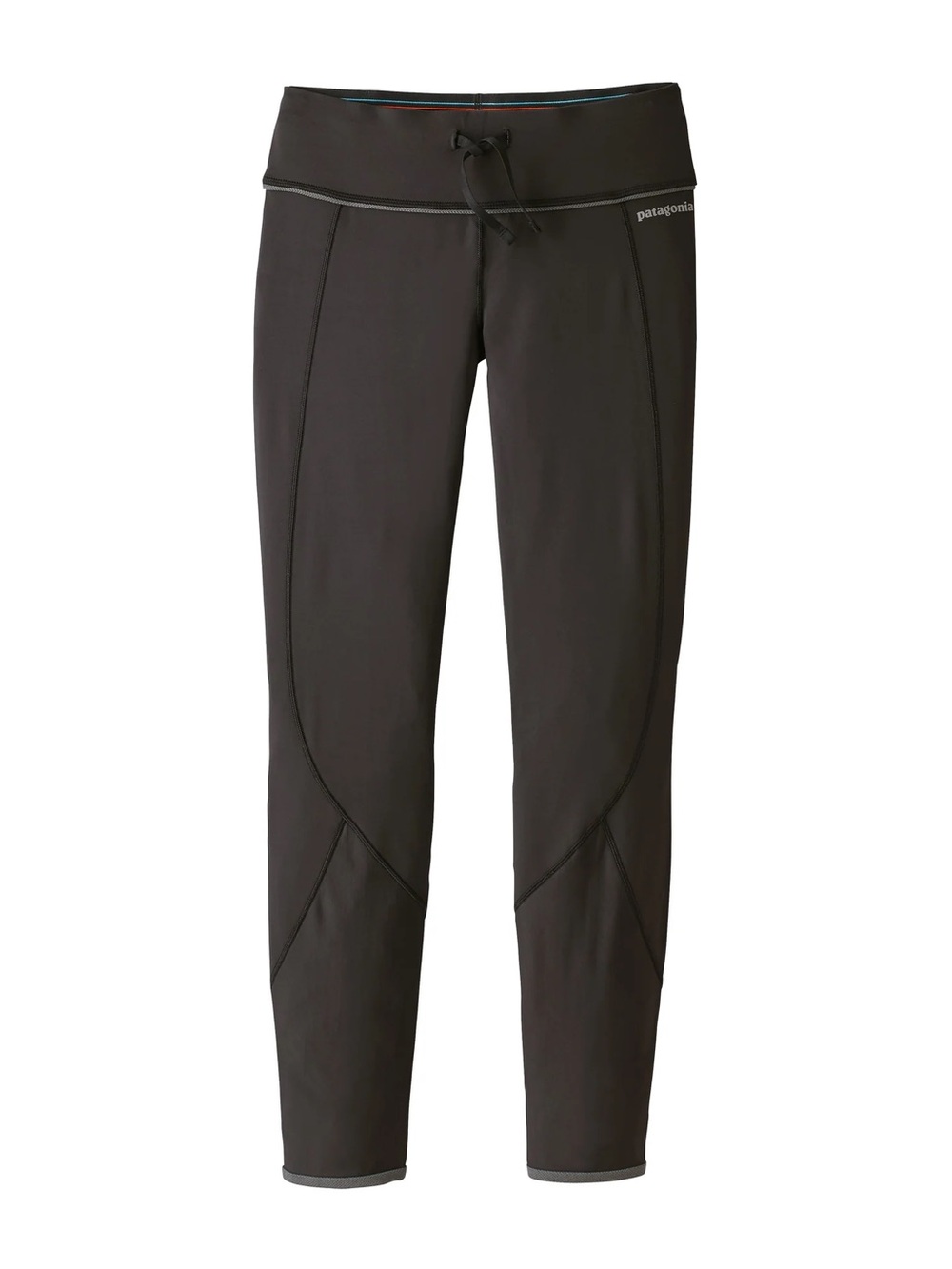 Patagonia Black Performance Leggings with Drawstring Waist